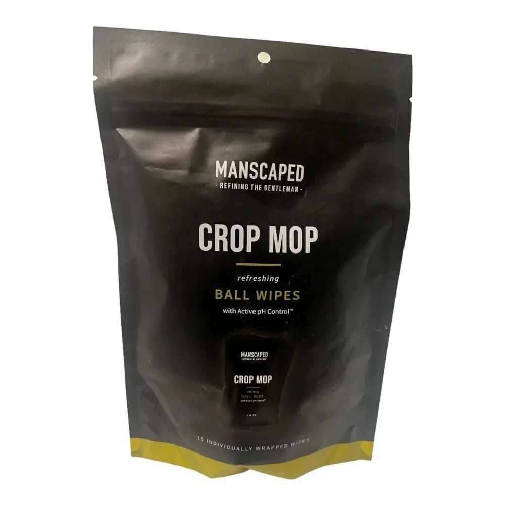 Brand New Manscaped Crop Mop Ball Butt and Body Individually Packed Wipes